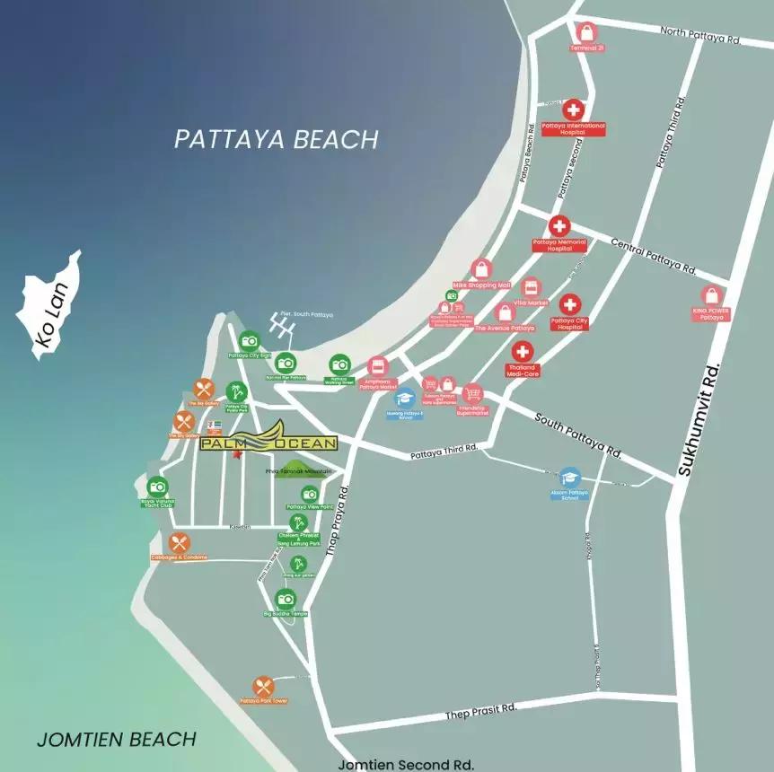 芭提雅palm公寓72平,无山景不豪宅