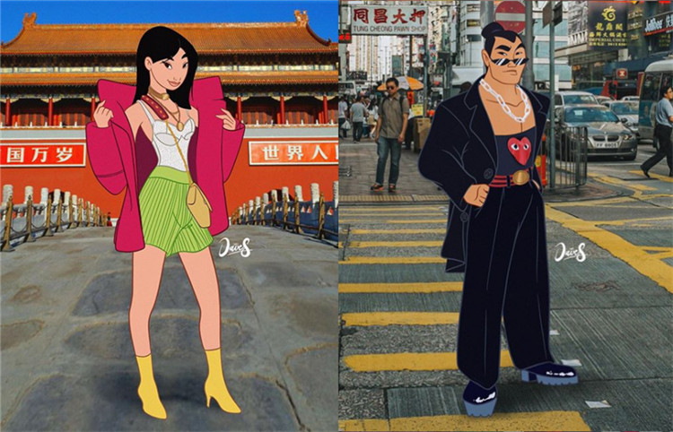 ins博主衣服改造,迪士尼gucci联名红毛衣搭配