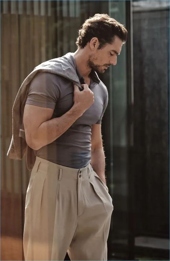 男人不要老穿紧身裤了，在春夏这条阔腿裤，文艺时髦范十足