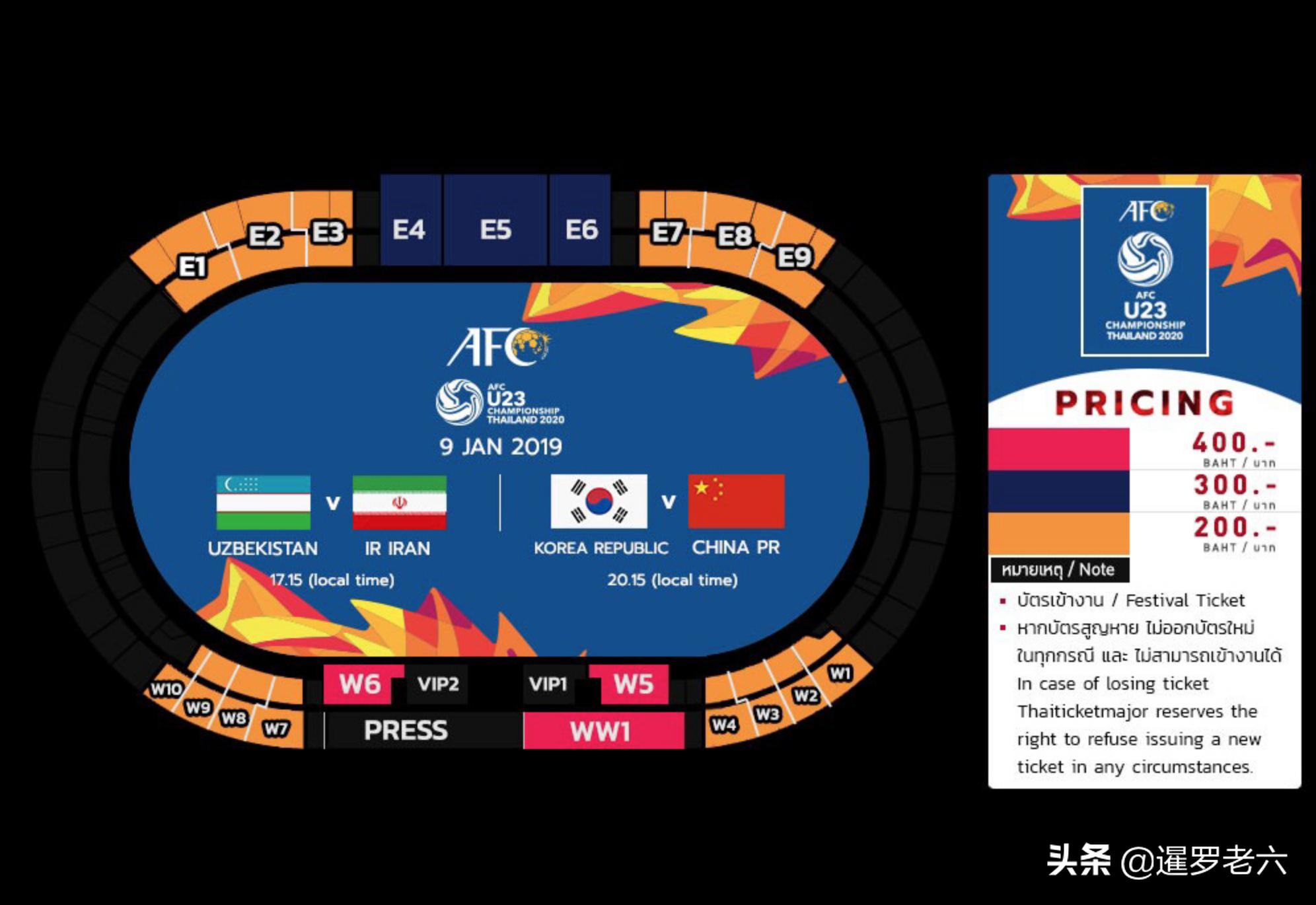 为国奥加油，去泰国看U23亚洲杯如何购票？答案在这里！门票不贵