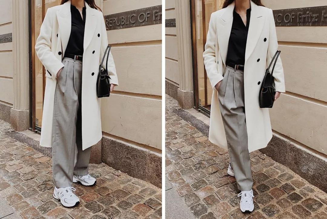 秋冬长款牛仔阔腿裤搭什么鞋好看,显瘦穿搭今年非常火的阔腿裤