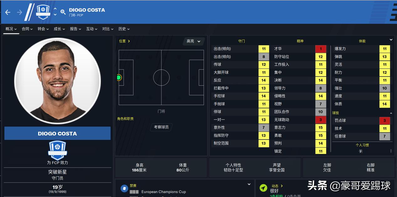 fm2016世界级门将,fm足球经理推荐门将