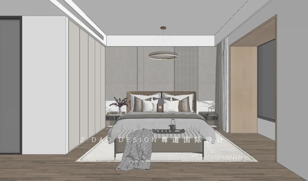 合肥177㎡「高速静安·春晖里」现代中式雅宅，演绎中式对称美学