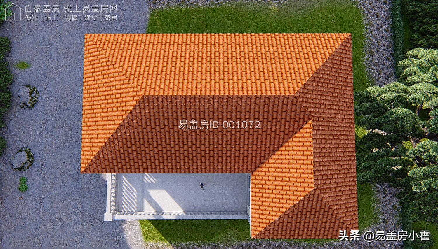 农村自建房2层欧式别墅设计,面宽10米欧式风格二层小别墅