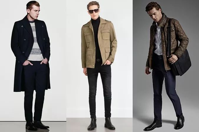 男士工装靴秋冬款,秋冬男士百搭时装靴