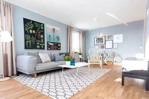 大白墙色系搭配图家具,大白墙装修全屋颜色搭配