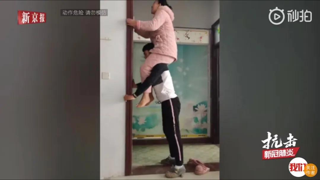 一名高三体育生在家训练，轮胎、砖头成工具，家人也轮番陪练……优秀！