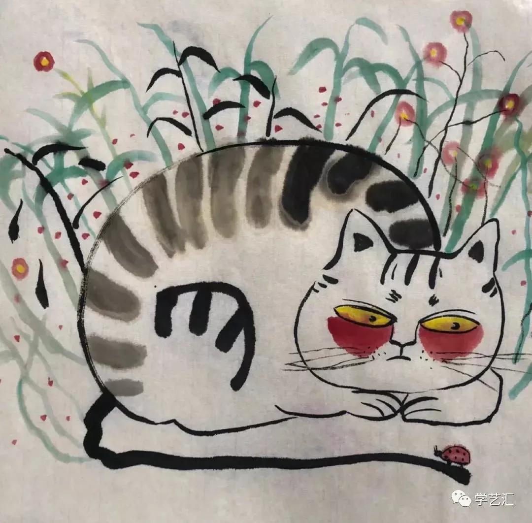 绘画水墨作品大全,水墨画儿童绘画技法新教程