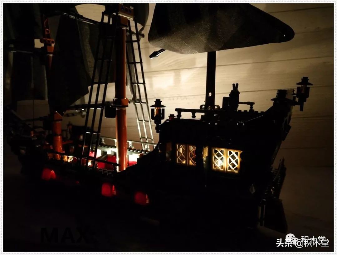 「虚测评」哲高积木QL1801海盗船之骷髅冒险号