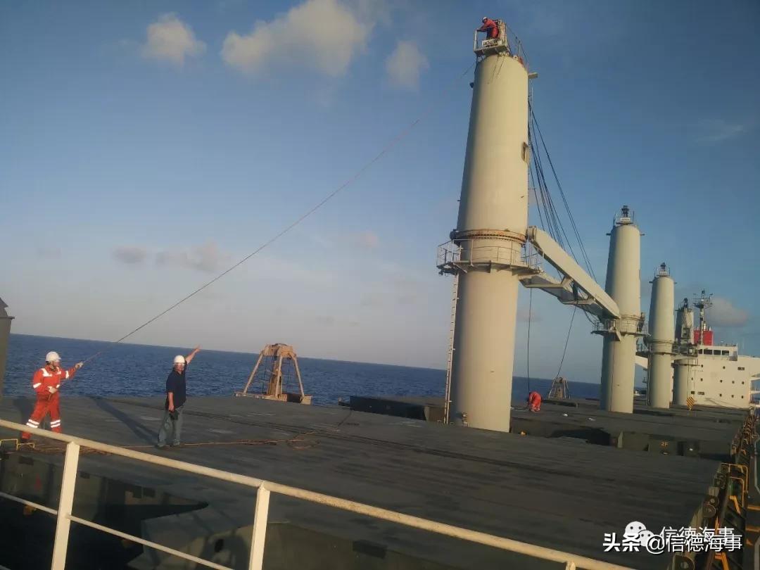 如何给DECKCRANE换钢丝——最后一步，换HOISTING钢丝