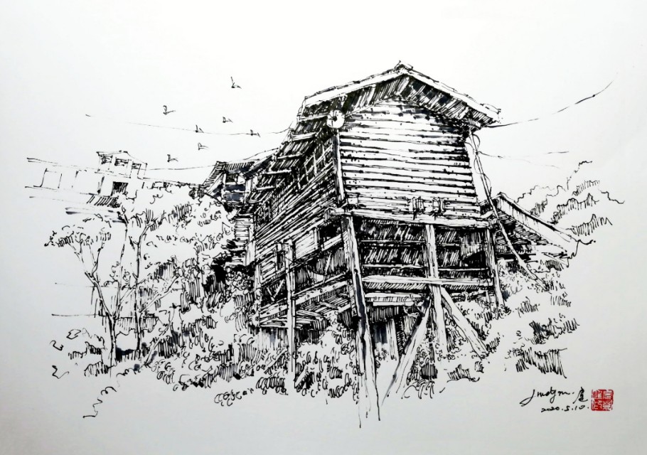 钢笔淡彩和钢笔速写什么区别,钢笔速写淡彩工具