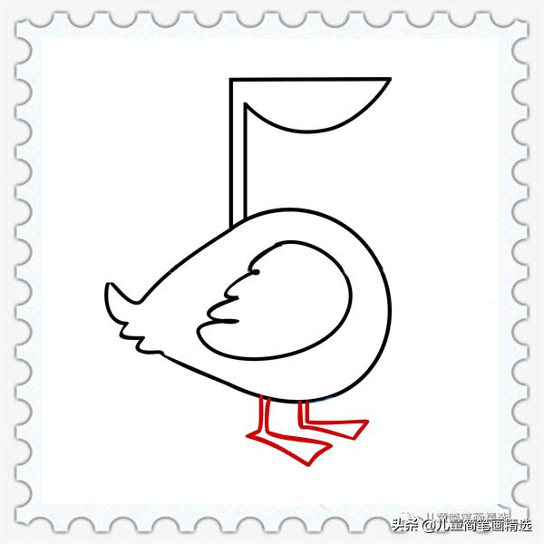 3-6岁儿童简笔画大白鹅,简笔画鹅儿童3-6岁简单