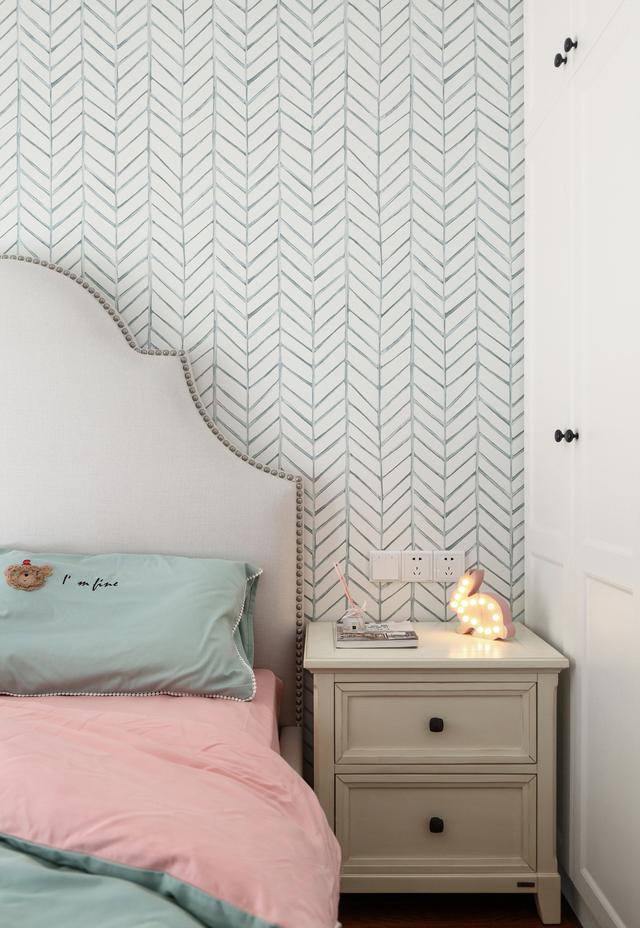 极简轻奢一面空白墙装饰,现代简约风拼色客厅背景墙效果图