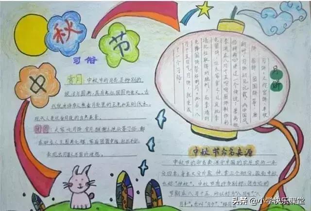 中秋节手抄报的内容怎么写300个字,中秋节的习俗来历手抄报内容