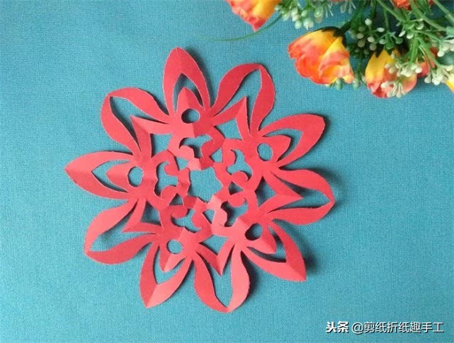 年年有余的福字窗花,新年窗花剪纸2024年新款教程