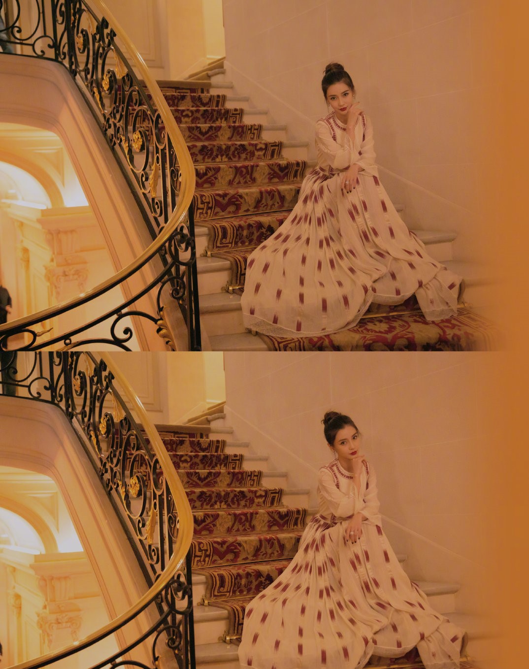 杨颖巴黎时装周最新,杨颖现身巴黎时装周