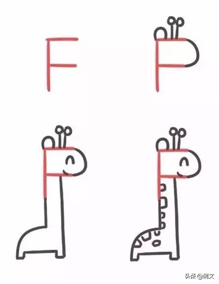 简笔画用字母m画一辆自行车,创意字母简笔画启蒙