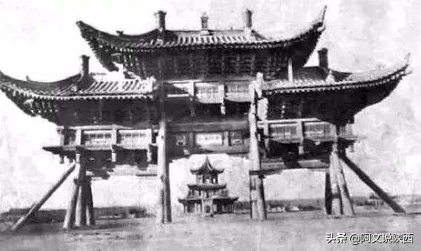 西安百年前照片,西安百年前的景