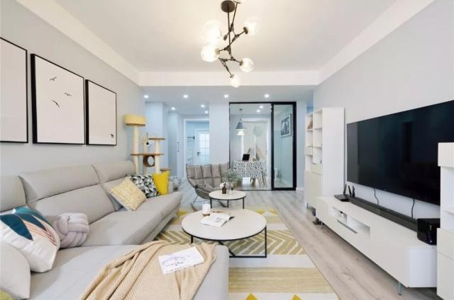 小户型电视柜设计高级感,便宜简约大气电视柜大全