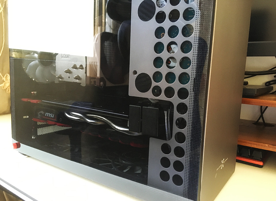 台式大机箱改小机箱,显卡大了怎么装小机箱