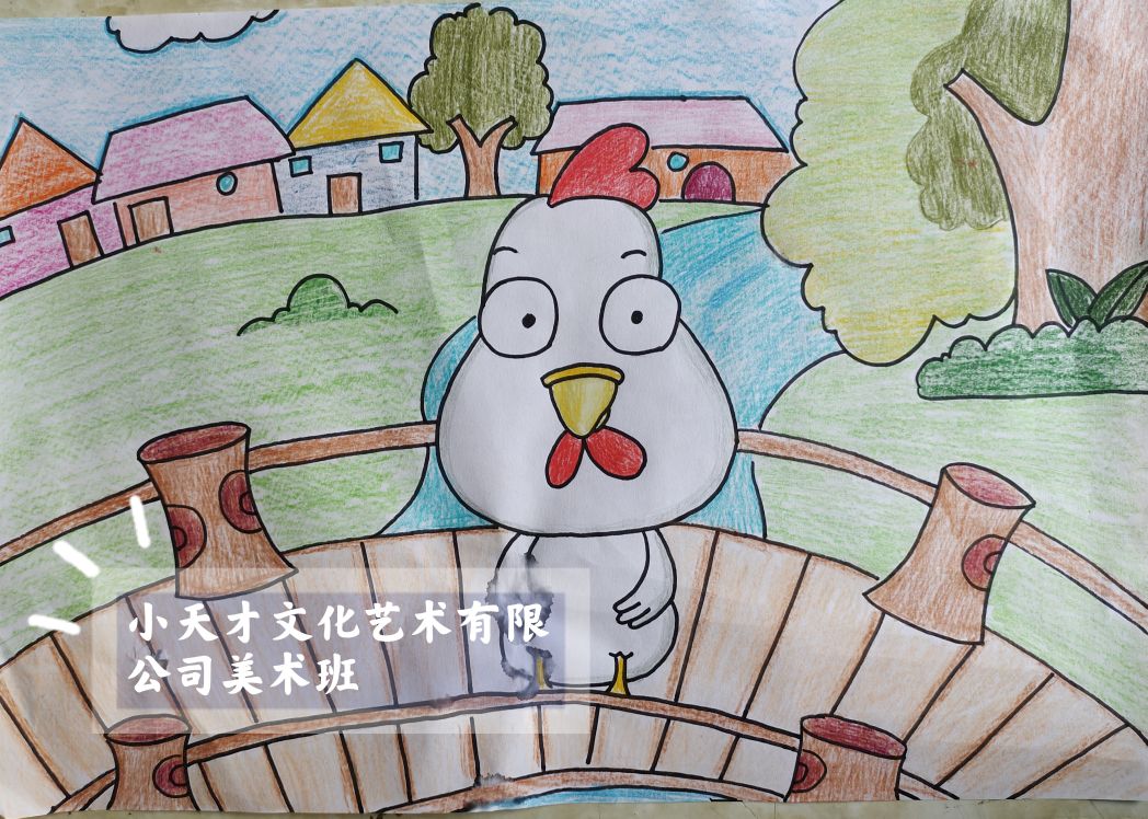 十二生肖简笔画鸡的画法,十二生肖鸡绘画图片