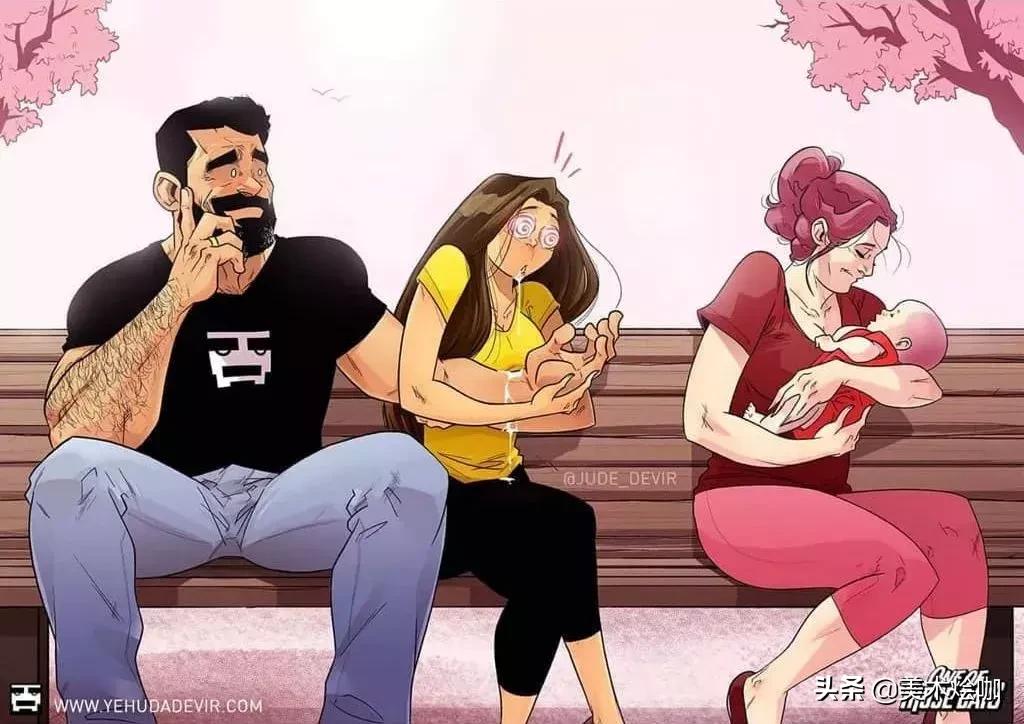 那个宠妻狂魔插画师又来秀恩爱了，这次是关于生孩子的……