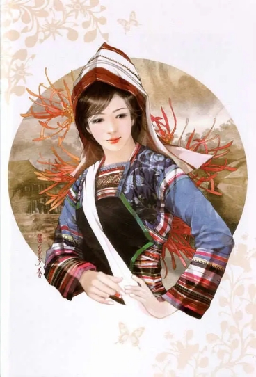 56个民族服饰合集绘画,56个民族服饰绘画图片大全