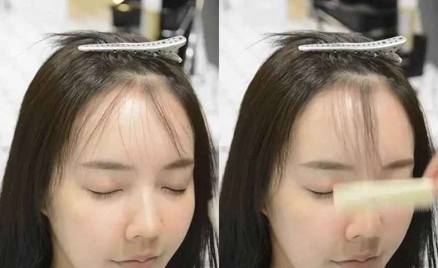 发型师必学的几款刘海教程,韩式八字刘海吹头发方法