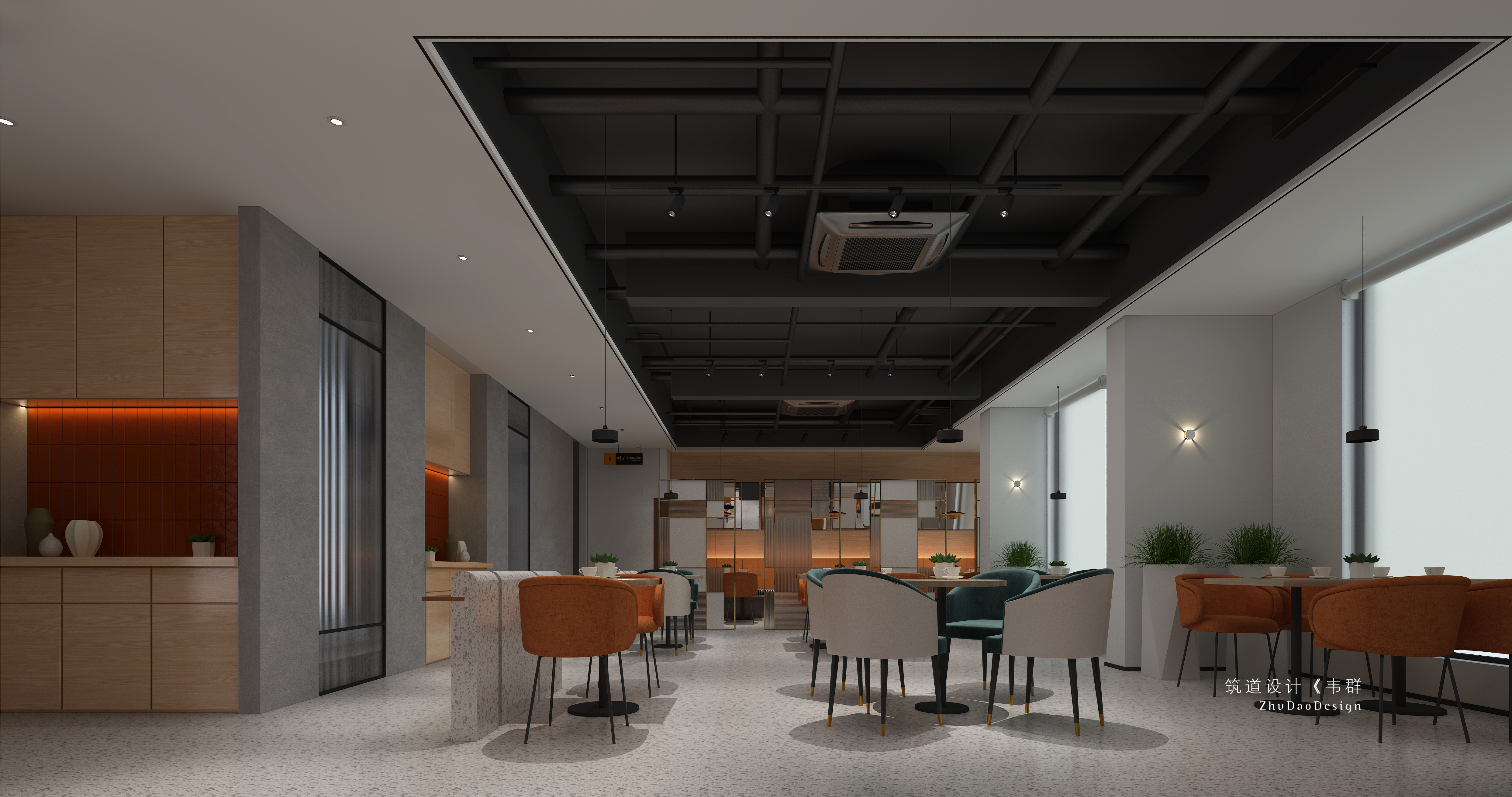 二姐粥铺281平商业空间取名澜厨有着业主自己的Style