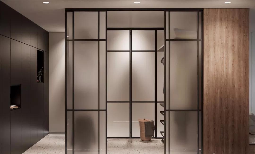 玻璃门定制衣柜布局,定制衣柜高了装不进去怎么办