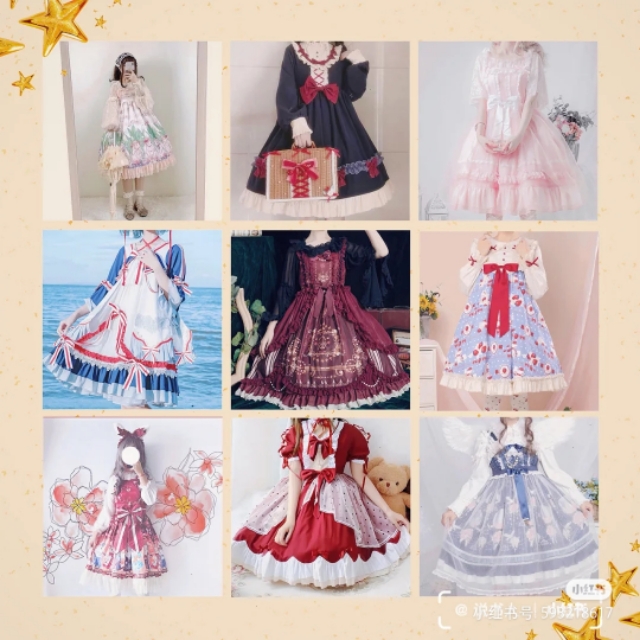 lolita洛丽塔秋冬款,lolita七件套红色