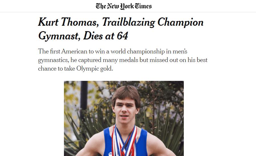 不看体操但你也知道他的名字！缔造经典词汇的他，刚刚离开人世