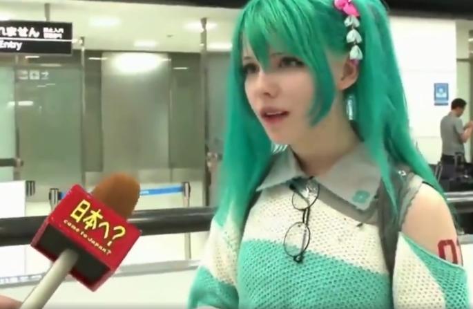 在日本cos初音未来看路人什么表现,俄罗斯小姐姐初音cos