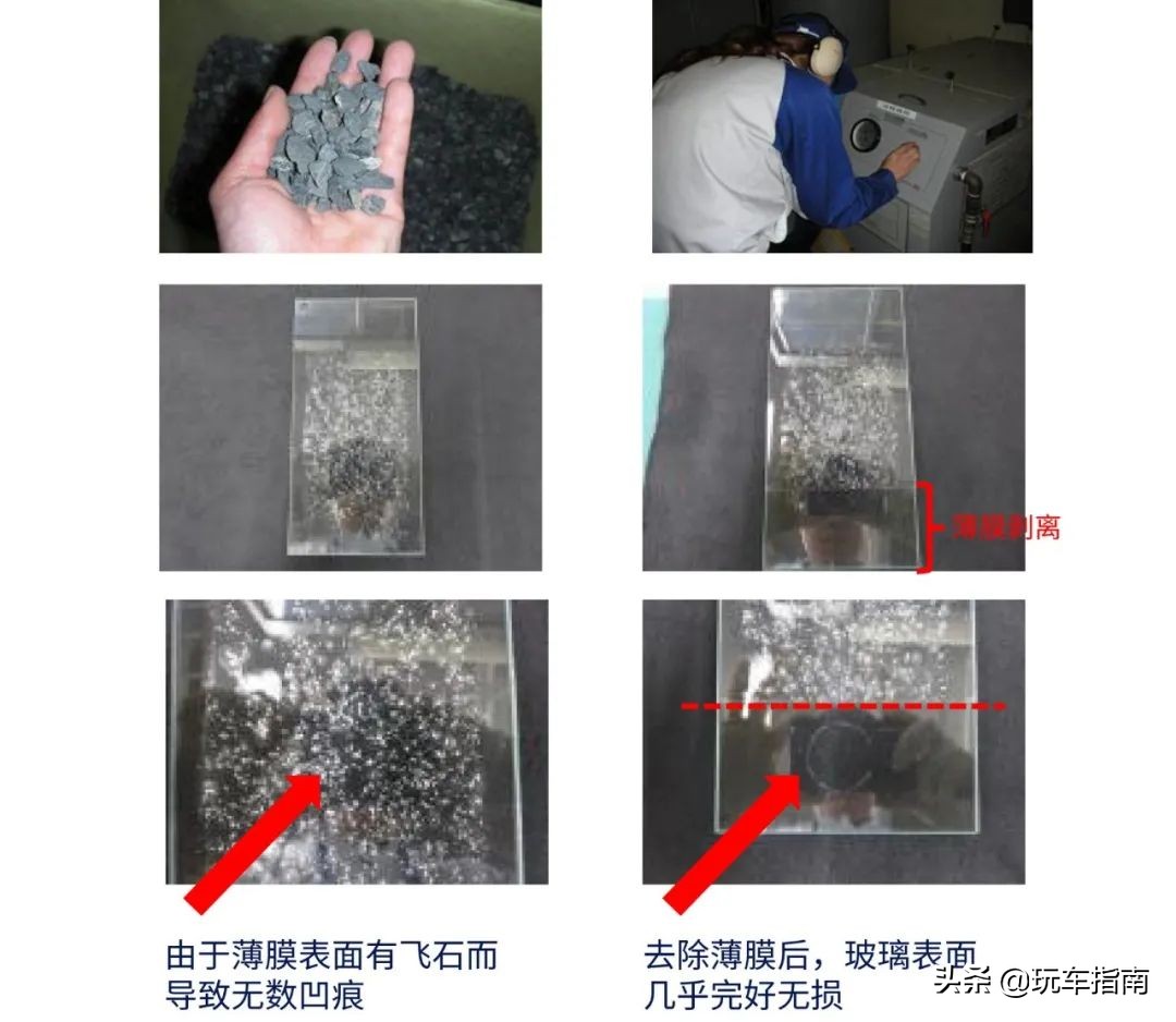 风挡玻璃又破裂？实测日本玻璃盾，石子80km/h撞击都没事？