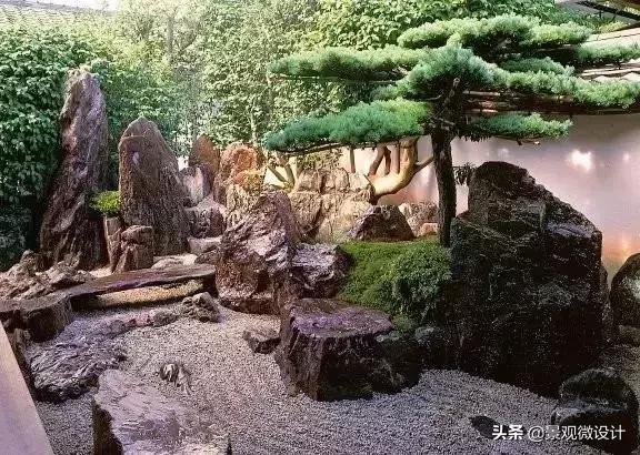 日本最有名枯山水庭院,日本枯山水效果图