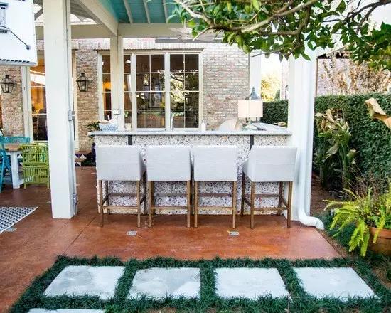 庭院马赛克烧烤台,庭院移动式烧烤台