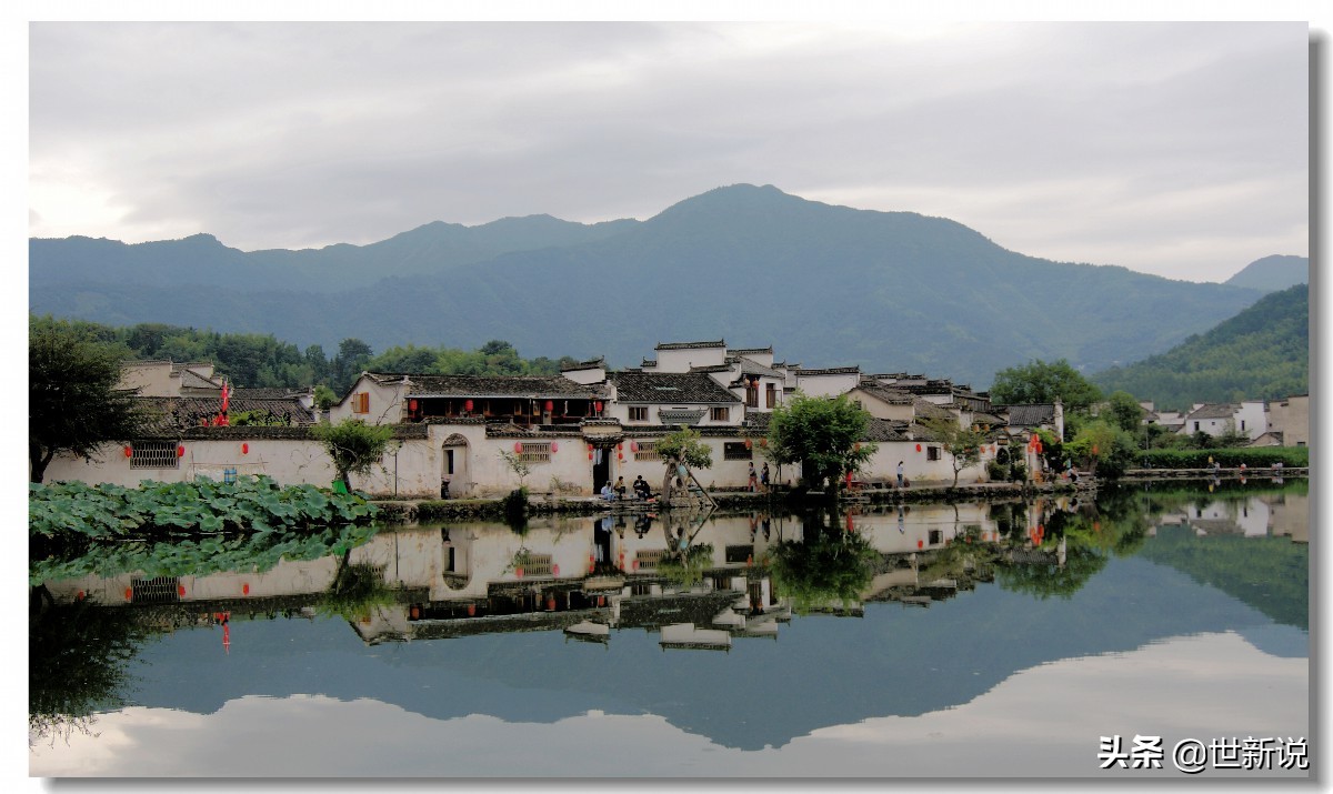 安徽省黟县西递古村,安徽皖南古村落西递村航拍