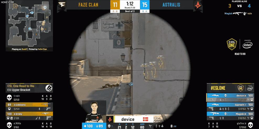 fazevsmouz现在比分,faze对阵a队