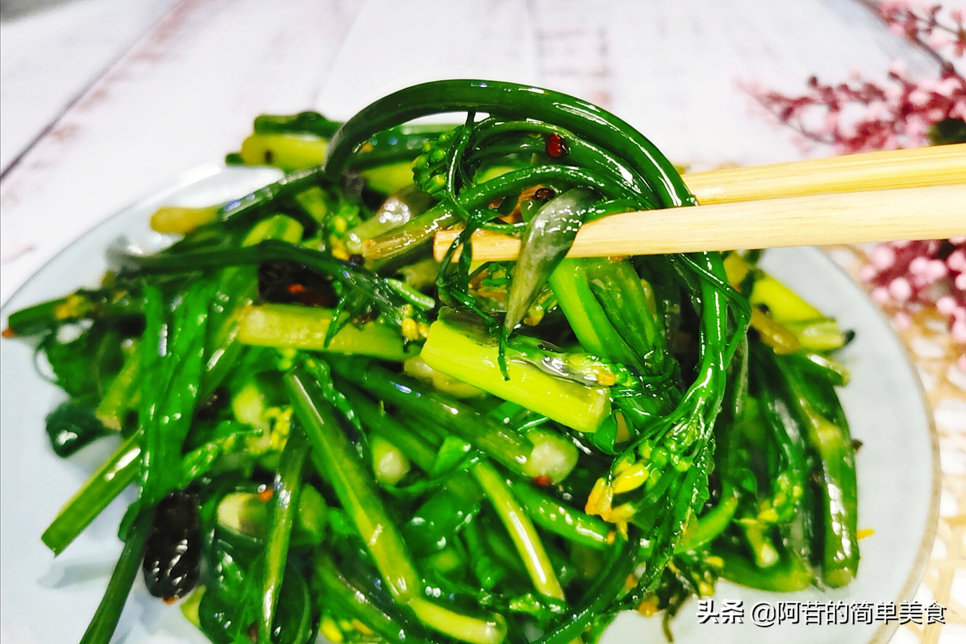 特色紫菜苔,爽脆的紫菜苔