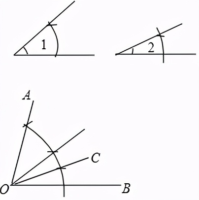 如何用尺规作图法画出正十七边形,怎样尺规作图两条线相交角的度数