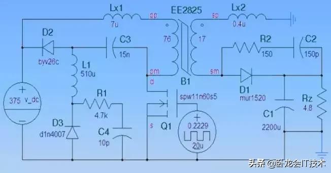 开关电源回收电路的原理,开关电源尖峰吸收电路