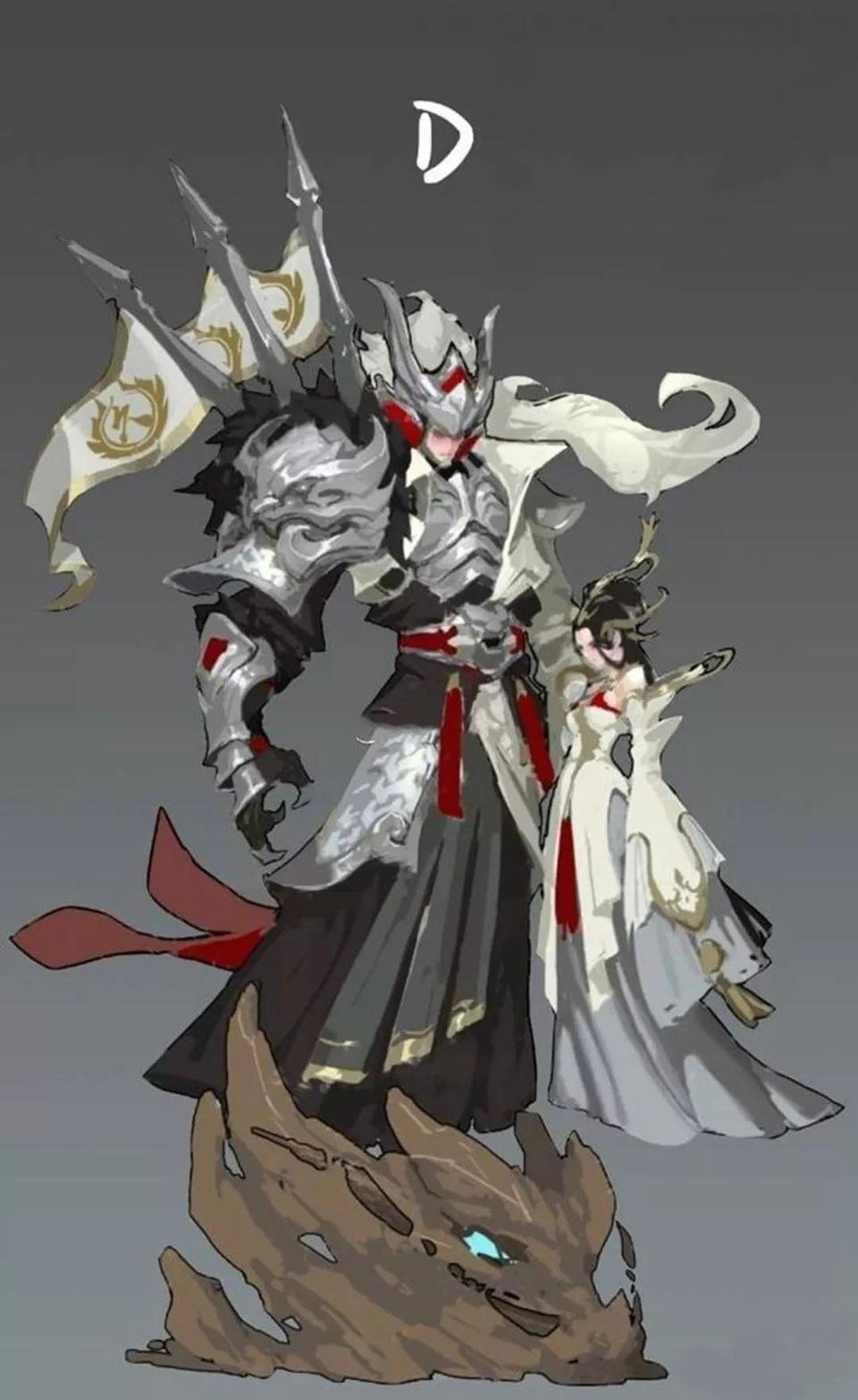 干将莫邪久胜战胜最炫回城特效,王者荣耀干将莫邪新皮肤原画公布