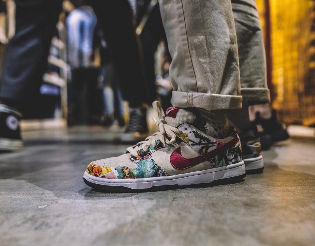 nikedunk经典试穿特写,nike经典dunk高帮