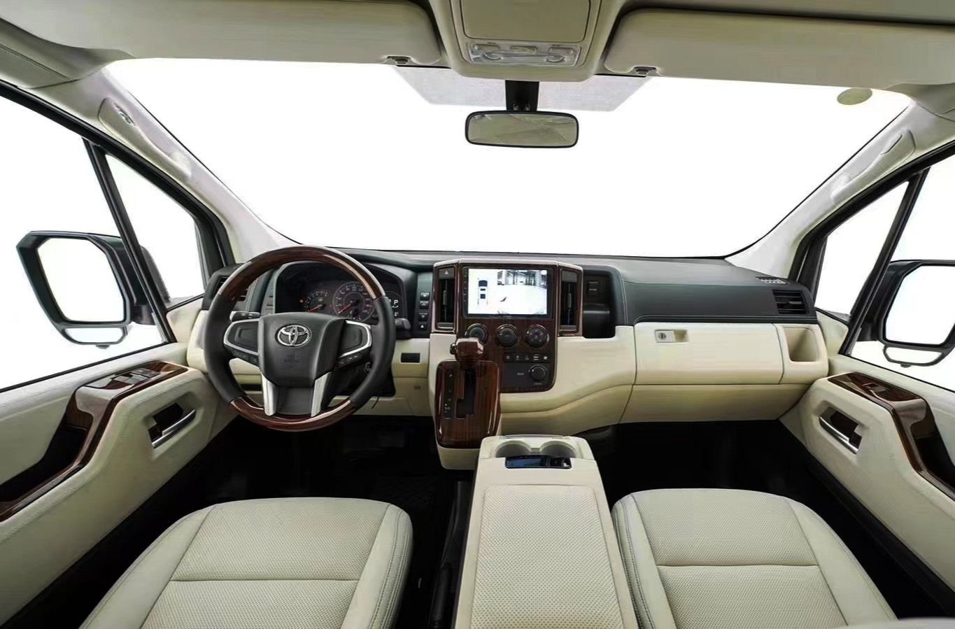 丰田大海狮9座商务车图片,老款丰田大海狮9座蓝牌