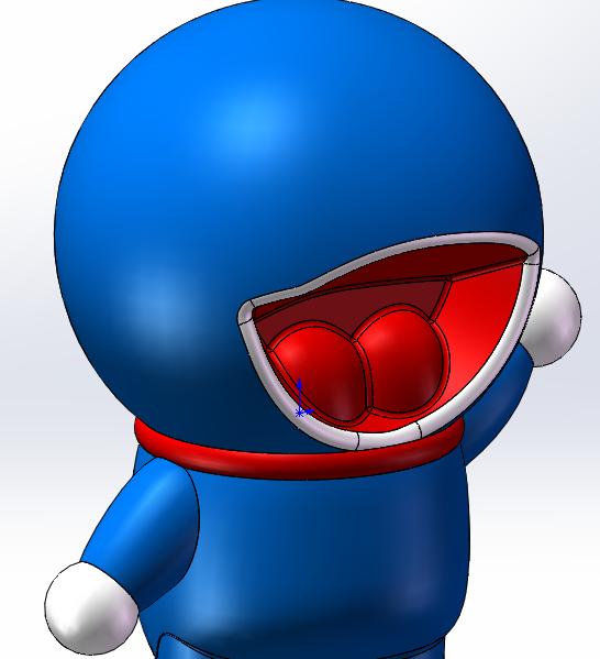 哆啦a梦3d建模教程solidworks,3d建模制作哆啦a梦地图