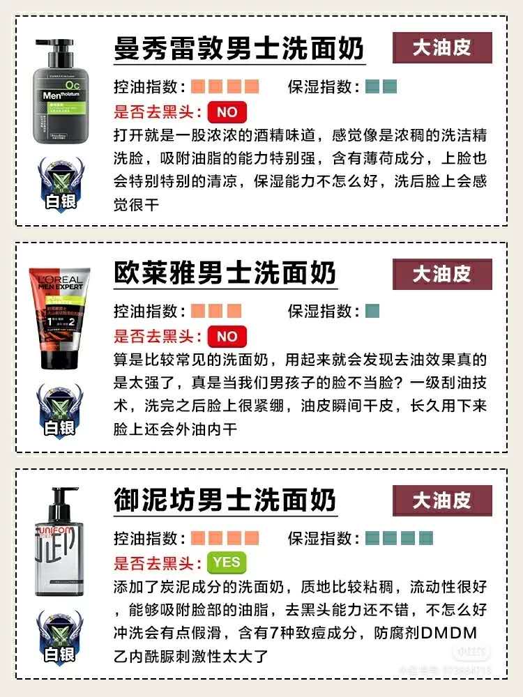 lbr男士洗面奶真正测评,2023新款男士洗面奶测评