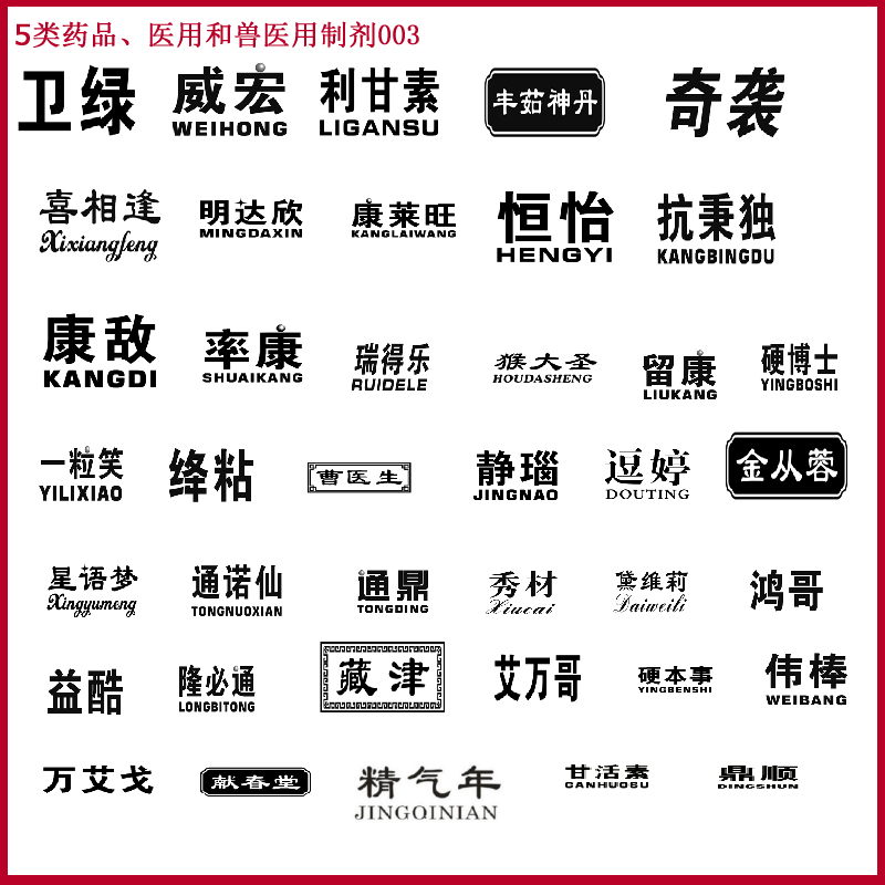 第05类医药商标转让 (第33类酒精饮品商标转让出售)