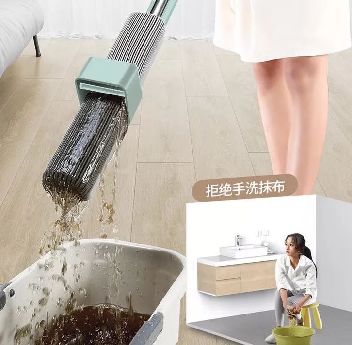新型拖把免手洗,免洗拖把简单方便懒人不可缺少