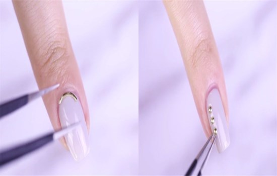 琥珀晕染美甲,晕染美甲教程大全