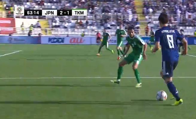 日本队的下半场,日本足球后场组织进攻训练